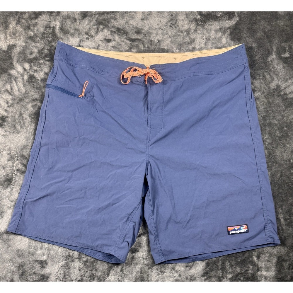 Patagonia Stretch Wavefarer Boardshorts Men's 40 Blue STY86543